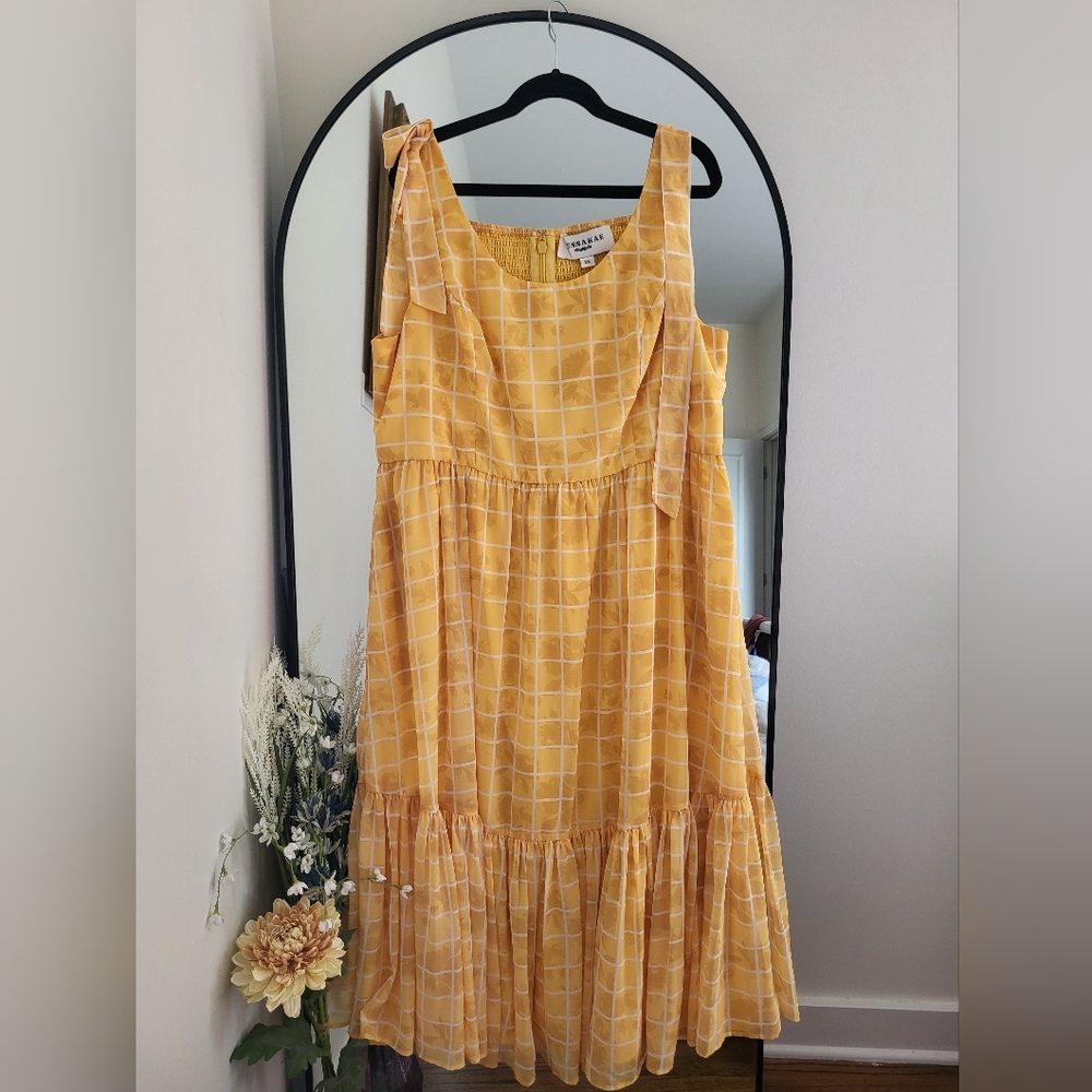 JessaKae Sunari Yellow Tiered Sundress